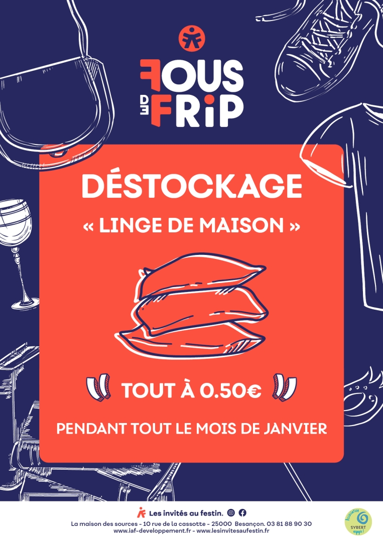 Déstockage linge de maison 